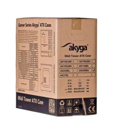 Akyga ' ak995bk PC"ATX Nero Midi Tower Black