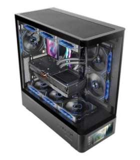Mars Gaming MCLCDPRO computer case Midi Tower Black