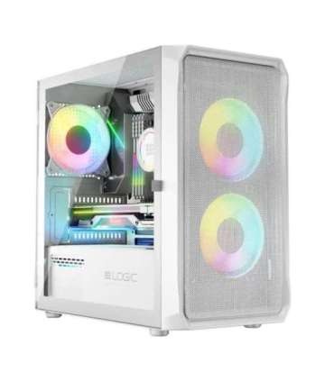 Logic PORTOS ARGB MINI USB 3.0 Case White