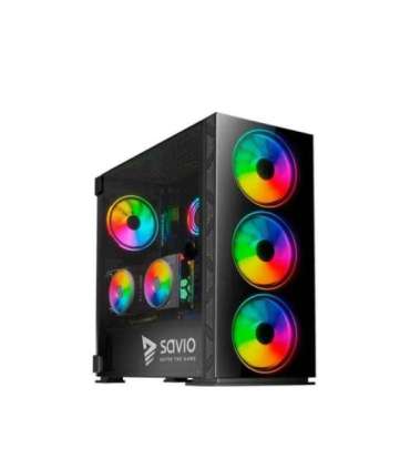 SAVIO PC Case Prime X1 ARGB Glass Black