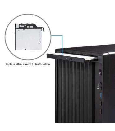 Chieftec Midi Tower BS-20B-OP, Schwarz o.NT Black