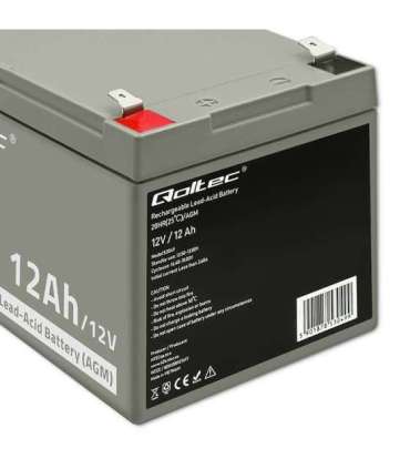 Qoltec 53049 AGM battery 12V  12Ah