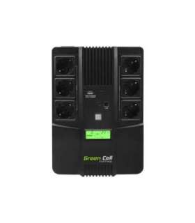 Green Cell AiO 800VA LCD Line-Interactive 0.8 kVA 480 W 6 AC outlet(s)
