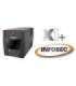 Infosec UPS X1+ 1000 Backup Power Supply 1000VA, 500W, 2× FR/Schuko