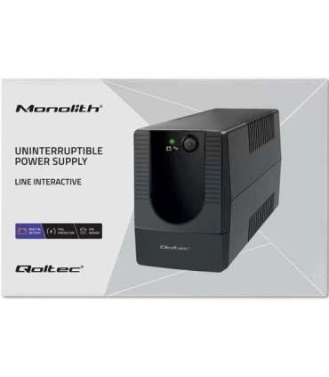 Qoltec 53773 uninterruptible power supply (UPS) Line-Interactive 0.85 kVA 480 W 1 AC outlet(s)