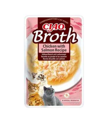 INABA CAT CIAO BROTH CHICKEN,FISHSCA LLOP 24x40g