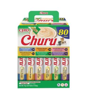 INABA CAT CHURU 80P CHICKEN&TUNE 80x14g