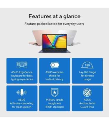 ASUS Vivobook 15 X1504VA-BQ2947 Intel Core 5 120U Laptop 39.6 cm (15.6") Full HD 16 GB DDR4-SDRAM 512 GB SSD Wi-Fi 6