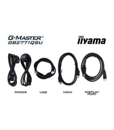 iiyama G-MASTER GB2771QSU-B1 computer monitor 68.6 cm (27") 2560 x 1440 pixels Wide Quad HD Black