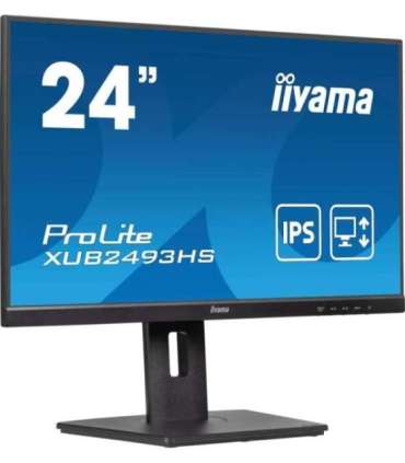 iiyama ProLite XUB2493HS-B6 computer monitor 60.5 cm (23.8") 1920 x 1080 pixels Full HD LED Black