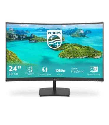 Philips E Line 241E1SCA/00 computer monitor 59.9 cm (23.6") 1920 x 1080 pixels Full HD LCD Black