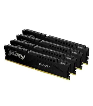 Kingston Technology FURY Beast 128GB 5600MT/s DDR5 CL40 DIMM (Kit of 4) Black XMP