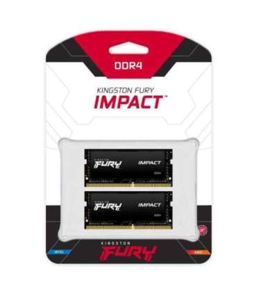 Kingston Technology FURY 64GB 3200MT/s DDR4 CL20 SODIMM (Kit of 2) Impact