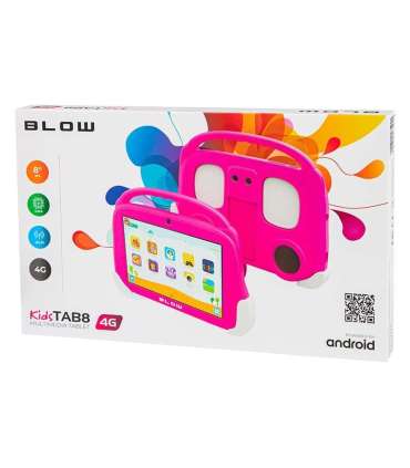 Tablet KidsTAB8 4G BLOW 4/64GB pink + case