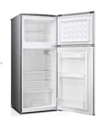 MPM MPM-125-CZ-11/E  silver refrigerator with a freezer