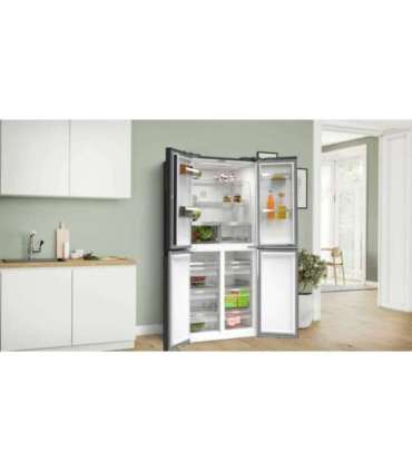 Bosch Serie 4 KMC85LBEA side-by-side refrigerator Freestanding 547 L E Black