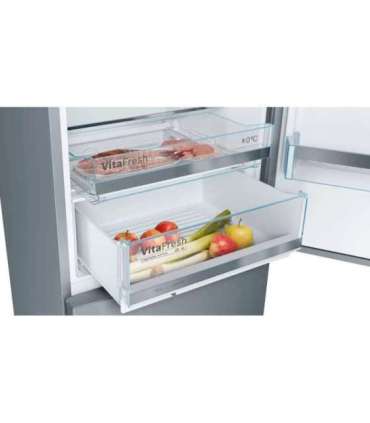 Bosch Serie 6 KGE49AICA fridge-freezer Freestanding 419 L C Stainless steel