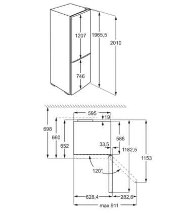 Refrigerator-freezer ELECTROLUX LNT7ME36G2