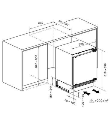BUILT-IN REFRIGERATOR MPM-116-CJI-17/E WHITE