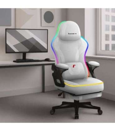 RGB White Mesh gaming chair