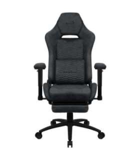 Aerocool ROYALSLATEGR Premium Ergonomic Gaming Chair Legrests Aerosuede Technology Grey