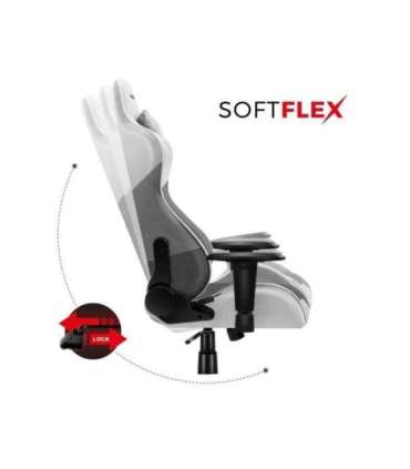 Huzaro Force 6.2 PC gaming chair Bucket (cradle) seat Grey, White