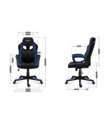 Huzaro FORCE 2.5 BLUE MESH Gaming armchair Mesh seat Black, Blue