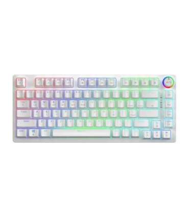 SAVIO PHENIX WHITE Wireless Mechanical Keyboard, Gateron Red Pro, ABS