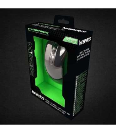 Esperanza EGM303 mouse Right-hand USB Type-C Optical 2400 DPI