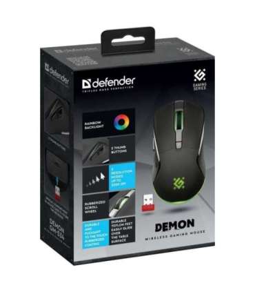 WIRELESS MOUSE DEFENDER DEMON GM-534 RF 3200DPI 6P