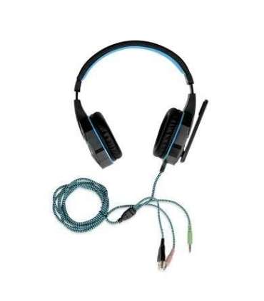 iBox X8 Headset Wired Head-band Gaming Black, Blue