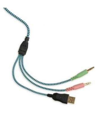 iBox X8 Headset Wired Head-band Gaming Black, Blue