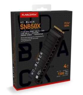 Western Digital WD_BLACK™ SN850X NVMe™ SSD POWERED BY SANDISK 4 TB, [With Heatsink]