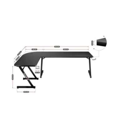 Huzaro Hero 7.0 computer desk Black