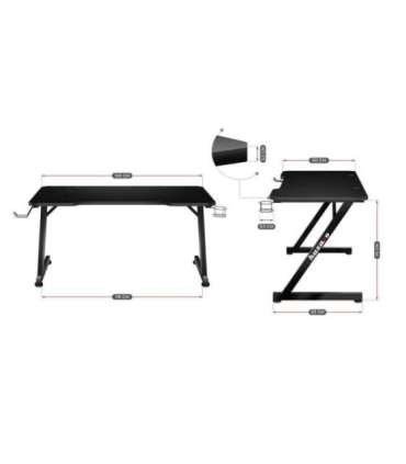 Huzaro Hero 2.5 computer desk Black