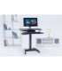 Maclean MC-835 Portable Desk Electric Height Adjustable 72 -122cm max. 37 kg Control Panel Sit Stand Work Station