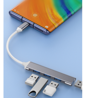 VAKOSS HUB USB-C TC-4125X 1XUSB 3.0 3XUSB 2.0