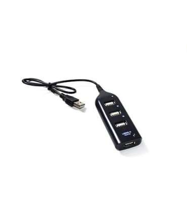 Vakoss TC-234UX interface hub USB 2.0 Black