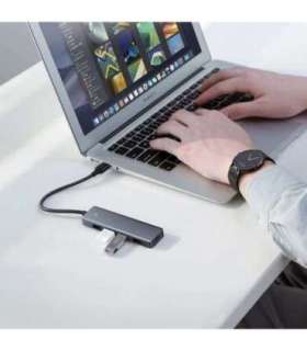 Ugreen Hub 4-in-1 USB-C Adapter to 4× USB 3.0 + USB-C Grey