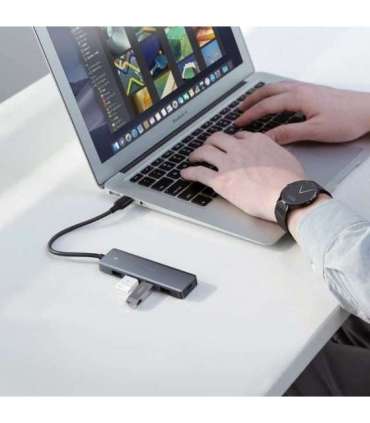 Ugreen Hub 4-in-1 USB-C Adapter to 4× USB 3.0 + USB-C Grey