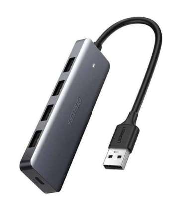 Ugreen Hub 4-in-1 USB-C Adapter to 4× USB 3.0 + USB-C Grey