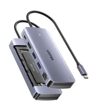 UNITEK ACTIVE HUB USB-C 10GBPS,M.2,HDMI, PD 100W