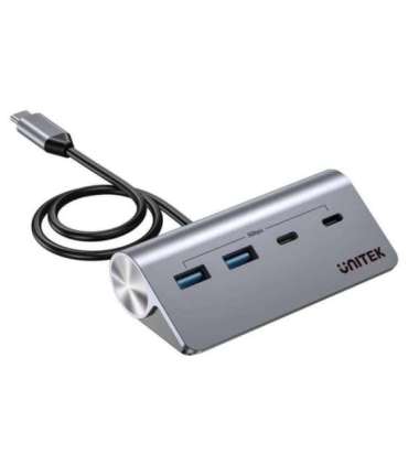 UNITEK ALUMINIUM USB-C HUB 2X USB-A 2X USB-C 5GBPS