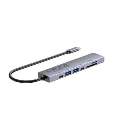 UNITEK USB-C 7-in-1 PD 100W HDMI 2.0 HUB WITH ON/OFF SWITCH