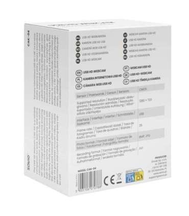 Savio CAK-04 webcam 720 MP 1280 x 720 pixels USB Black
