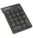 Manhattan Numeric Keypad, Wireless (2.4GHz), USB-A Micro Receiver, 18 Full Size Keys, Black, Membrane Key Switches, Auto