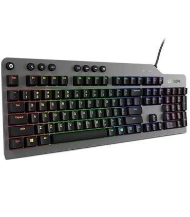Lenovo Legion K500 keyboard Gaming USB QWERTY US English Black, Grey