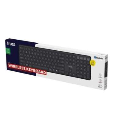 Trust Vaiya US Black USB + RF Wireless + Bluetooth - keyboard