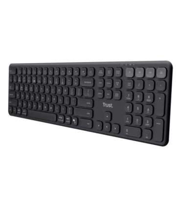 Trust Vaiya US Black USB + RF Wireless + Bluetooth - keyboard