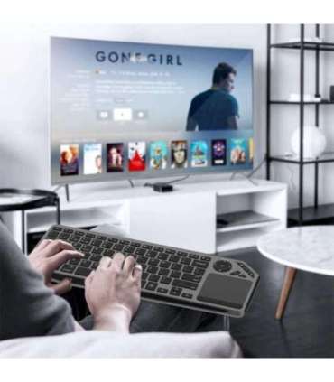 Techly ICTB9801TB keyboard Universal RF Wireless + Bluetooth QWERTY US English Black